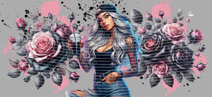 16oz Sunflower Girl-SU-570